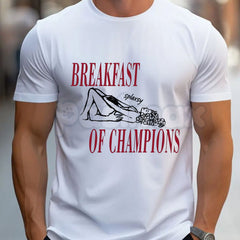 "Breakfast Of Champions" T-Shirt â Funny Retro Vintage Graphic Tee