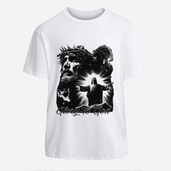 "Glory To God" Jesus T-Shirt - Y2K Rap Streetwear, Vintage Christian Graphic Tee