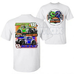 "Battle of the Busches" Racing T-Shirt â Retro NASCAR Style Fan Graphic Tee