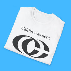 "Caitlin Was Here" T-Shirt - Caitlin Clark Fan Apparel, Western Style Meme Tee, Trendy Streetwear Gift