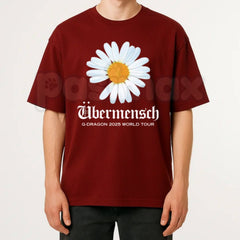 "Daisy Ubermensch World Tour 2025" T-Shirt â Retro Indie Music Graphic Tee, Remastered Heavy Cotton Post-Punk Top, Soft Lived-In Heavyweight Concert Tour Shirt, Made in USA