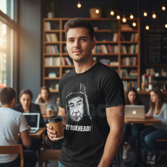 "Hey Dickhead!" Funny Graphic Tee â Sarcastic Obnoxious Joke T-Shirt, Premium 100% Cotton Unfiltered Humor Top, Soft Lived-In Heavyweight Friendly Insult Shirt, Made in USA