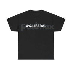 "0 Percent Lib" T-shirt - Funny Political Graphic Tee, Halloween Humor Gift Idea, Conservative Statement Shirt