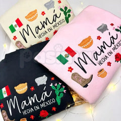 "Mamá Hecha en México" Embroidered Sweatshirt â Latina Mother's Day Gift Crewneck