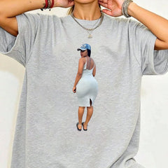 "Bel Dash Ju Bel Anform" Women's T-Shirt - White Graphic Tee, Unique & Empowering Design