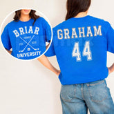 "Briar Hockey" Fictional University Crewneck â Retro Off-Campus Romance Book Club Graphic Tee