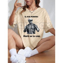 "Chidas Gym" Funny Mexican Slang T-Shirt â Sarcastic Calavera Workout Tee, Premium 100% Cotton Sugar Skull Gym Top, Soft Lived-In Heavyweight Latino Humor Shirt, Made in USA
