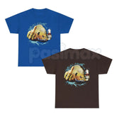 "Dope Bluegill" Middle Finger Fishing T-Shirt â Funny Panfish Graphic Tee, Premium 100% Cotton Angler Humor Top, Soft Lived-In Heavyweight Sarcastic Fisherman Shirt, Made in USA