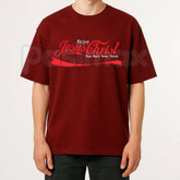 "Enjoy Jesus" Vintage Soda Script T-Shirt â Classic Retro Pop Graphic Tee, Remastered Heavy Cotton Faith-Based Top, Soft Lived-In Spiritual Conversation Starter Shirt, Made in USA