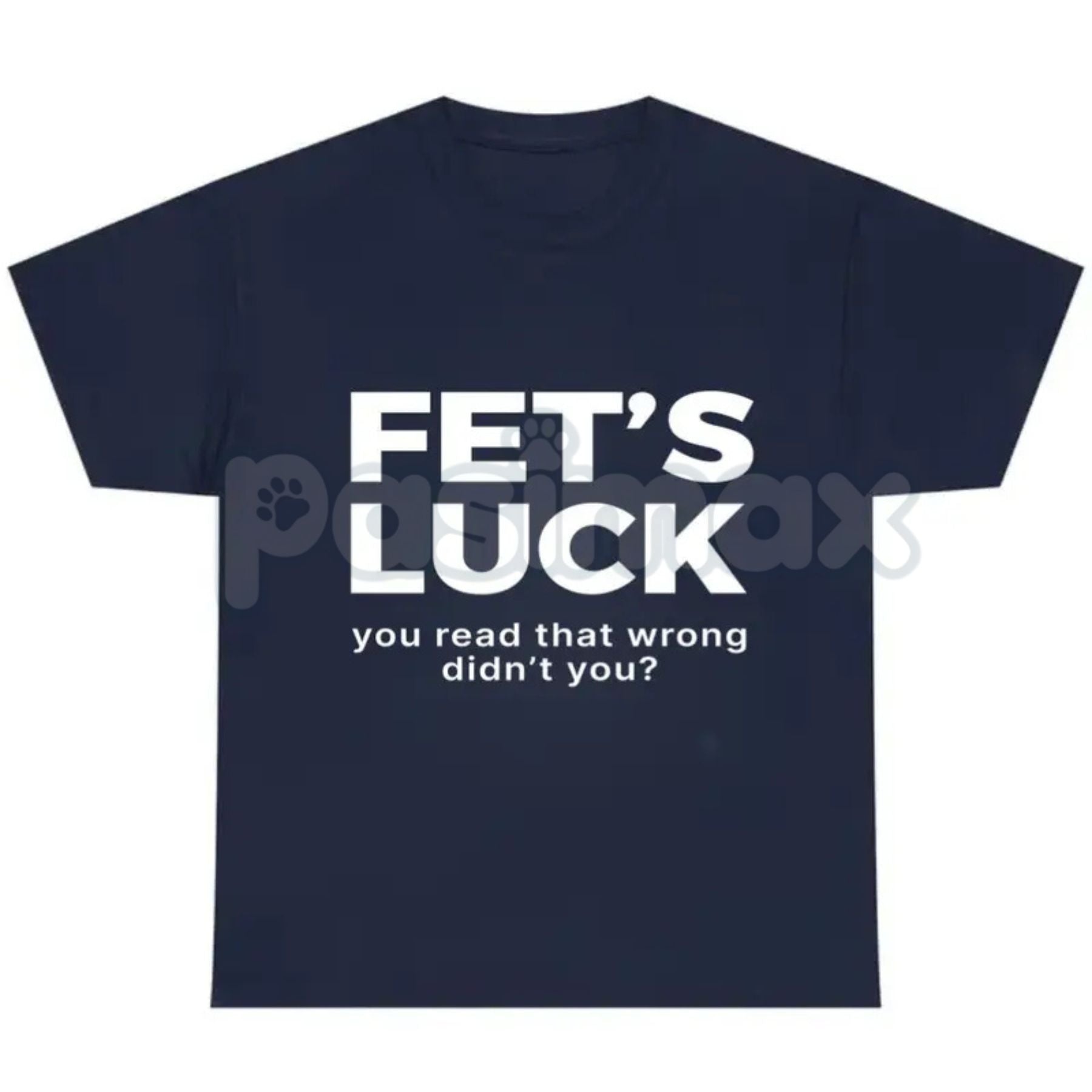 "FET'S LUCK" Subversive Joke T-Shirt - Hidden Profanity Optical Illusion Tee, Guaranteed Reaction Adult Slogan Shirt, Funny Conversation Starter