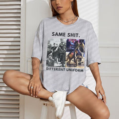 "Abolish ICE: Different Uniform Same Shit" T-Shirt - Radical Social Justice Graphic Tee, Political Protest & Reform Shirt, Premium Heavyweight Unisex Activist Top, Immigration Reform Statement Apparel, Subversive Anti-ICE Graphic Tee