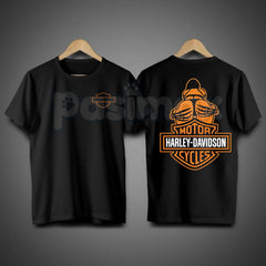 "Barley Chick" Biker Style Men's T-Shirt - Vintage Motorcycle Graphic Tee, Rugged Chopper & Cafe Racer Shirt, Premium Heavyweight Unisex Rider Apparel, Old School Biker Culture Top, Badass Motorhead Gift for Men
