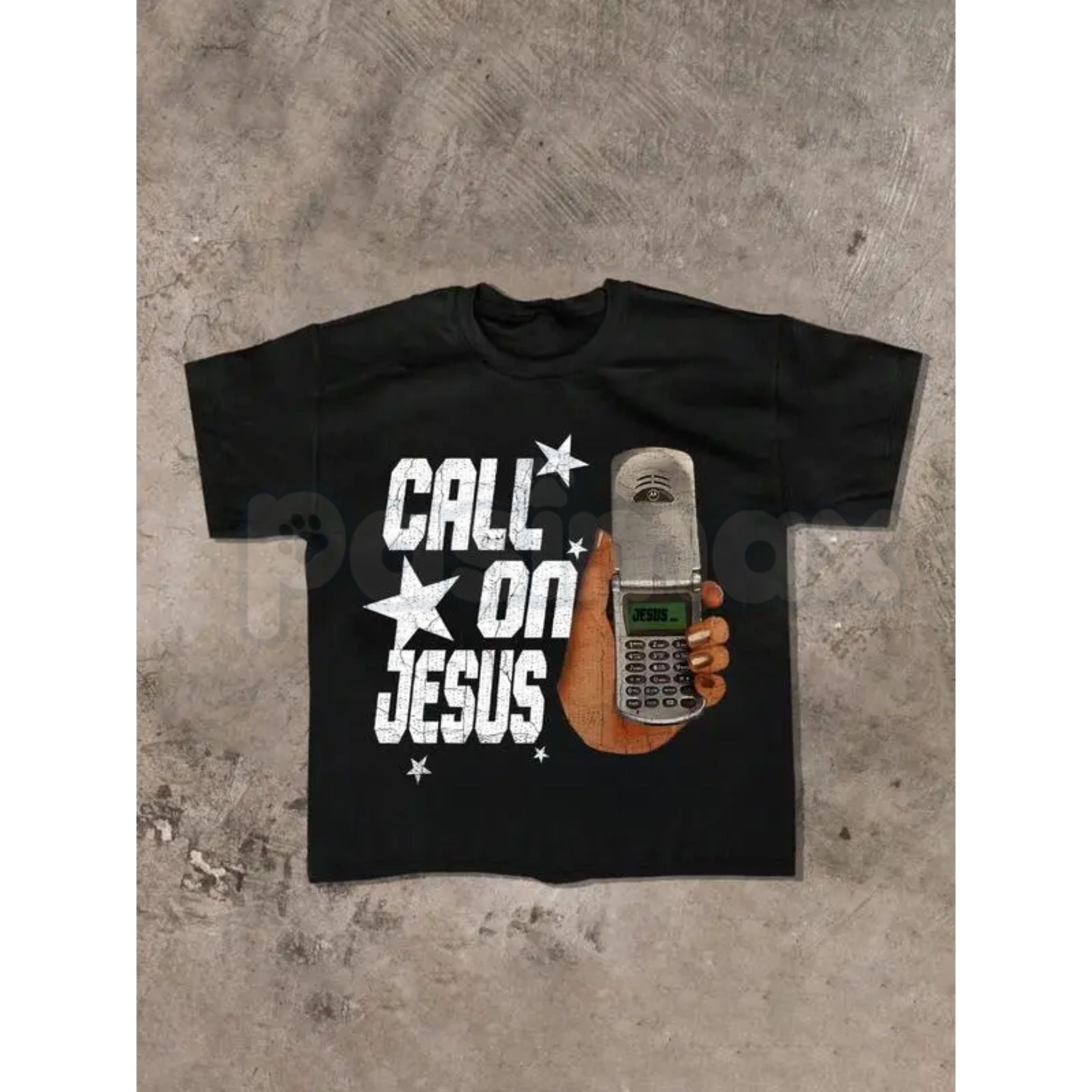 "Call On Jesus" Christian T-Shirt â Inspirational Faith Graphic Tee, Premium 100% Cotton Worship Top, Soft Lived-In Heavyweight Scripture Shirt, Made in USA