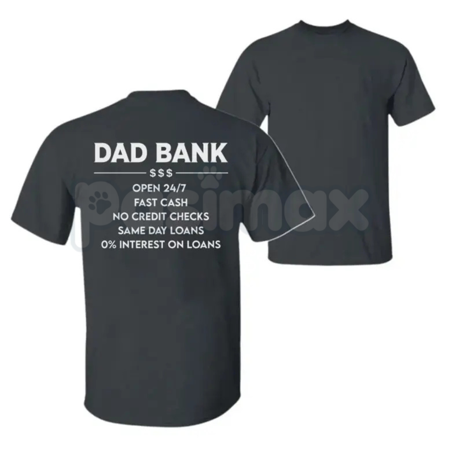 "Dad Bank 24/7" Funny Father's Day T-Shirt â Humorous ATM Provider Men's Graphic Tee