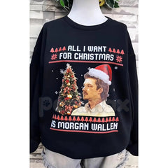 "All I Want For Christmas Is Music" Sweatshirt â Christmas Music Lover Gift Crewneck