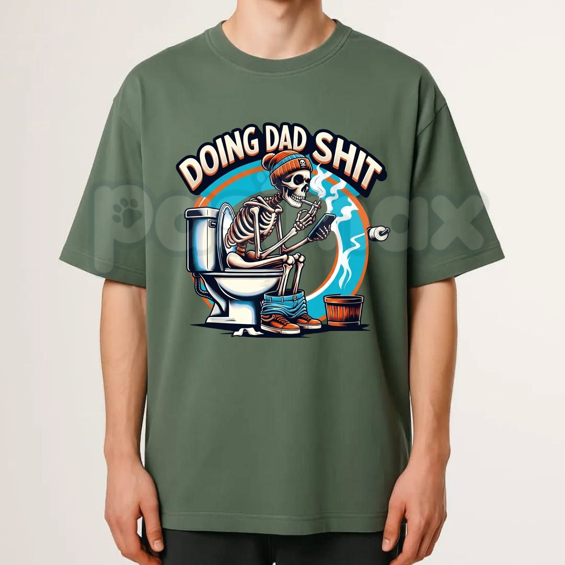 "Doing Dad Shit" Skull Graphic T-Shirt â Funny Father's Day Dad Life Humor Tee