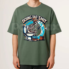 "Doing Dad Shit" Skull Graphic T-Shirt â Funny Father's Day Dad Life Humor Tee
