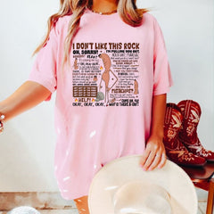 "I Don't Like This Rock" T-Shirt - Marcus & Robert Graphic Tee, Funny Podcast Streetwear