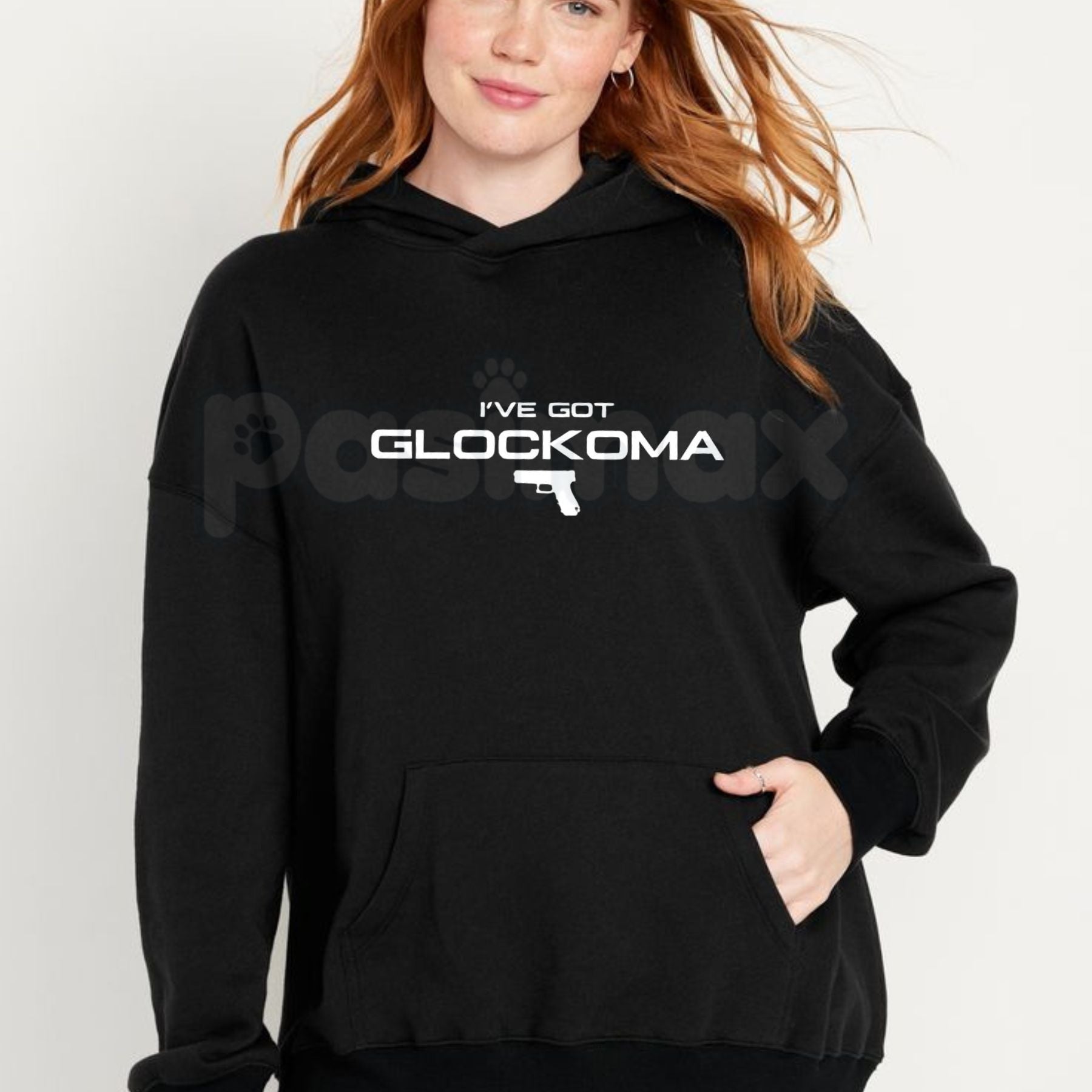 "I've Got Glockoma" Hoodie â Funny Gun Humor Slogan Pullover, Tactical & Self-Defense Apparel, Unisex