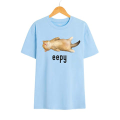 "Eepy Cat" Silly Sleepy Cat Meme T-Shirt - Cute Cat Lover Apparel, Funny Meme Tee