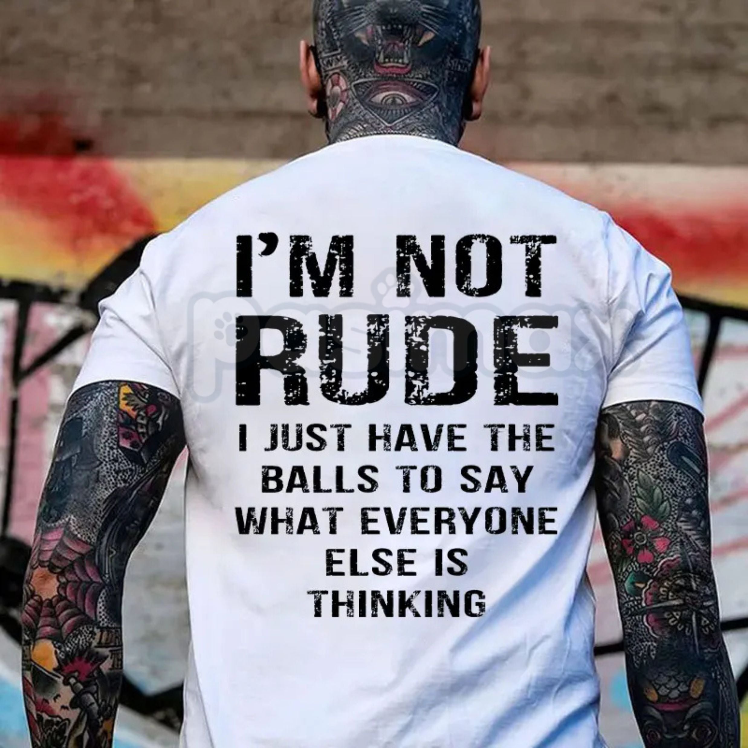 "I'm Not Rude" Funny Men's T-Shirt â Sarcastic Truth-Teller Graphic Tee, Premium 100% Cotton Bold Statement Top, Soft Lived-In Heavyweight No-Filter Shirt, Made in USA