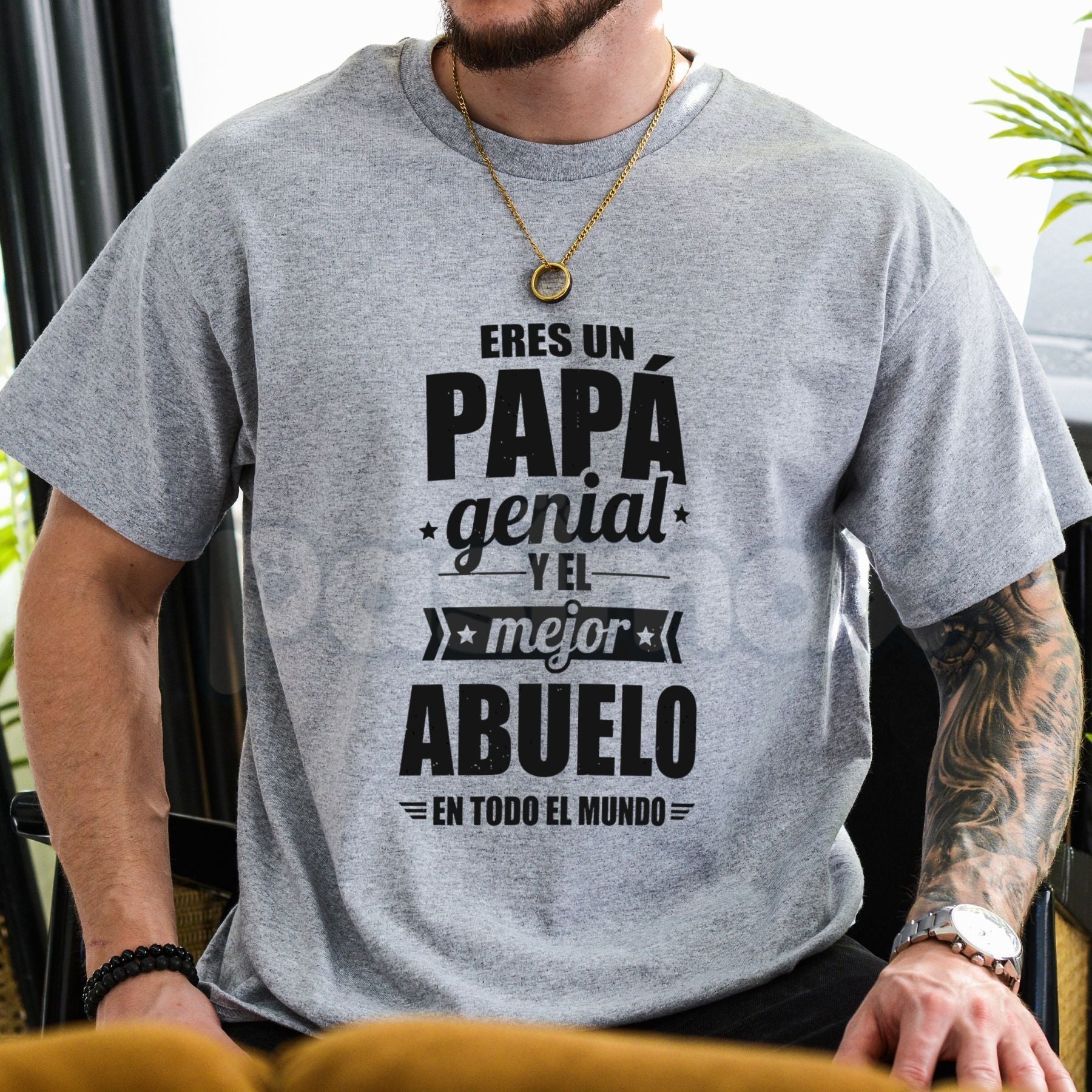 "Eres Un PapÃ¡ Genial" T-Shirt â Spanish Father & Grandpa Heritage Graphic Tee