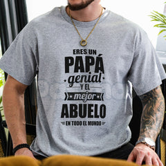 "Eres Un PapÃ¡ Genial" T-Shirt â Spanish Father & Grandpa Heritage Graphic Tee