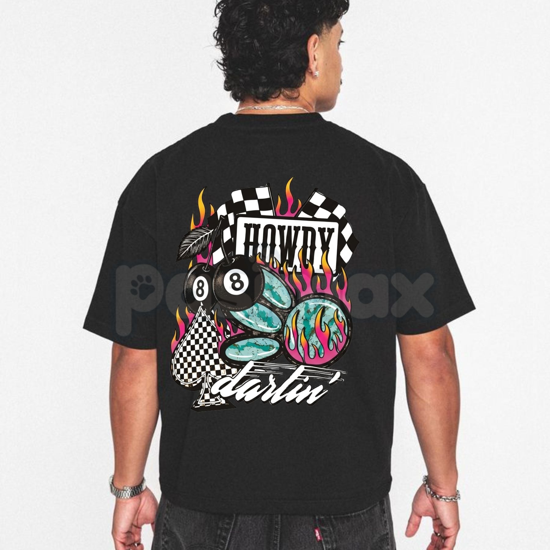 "Howdy Darlin" Graphic T-Shirt â Retro Western Cowboy Aesthetic Tee, Premium 100% Cotton Southern Charm Top, Soft Lived-In Heavyweight Boho Desert Vibe Shirt, Made in USA