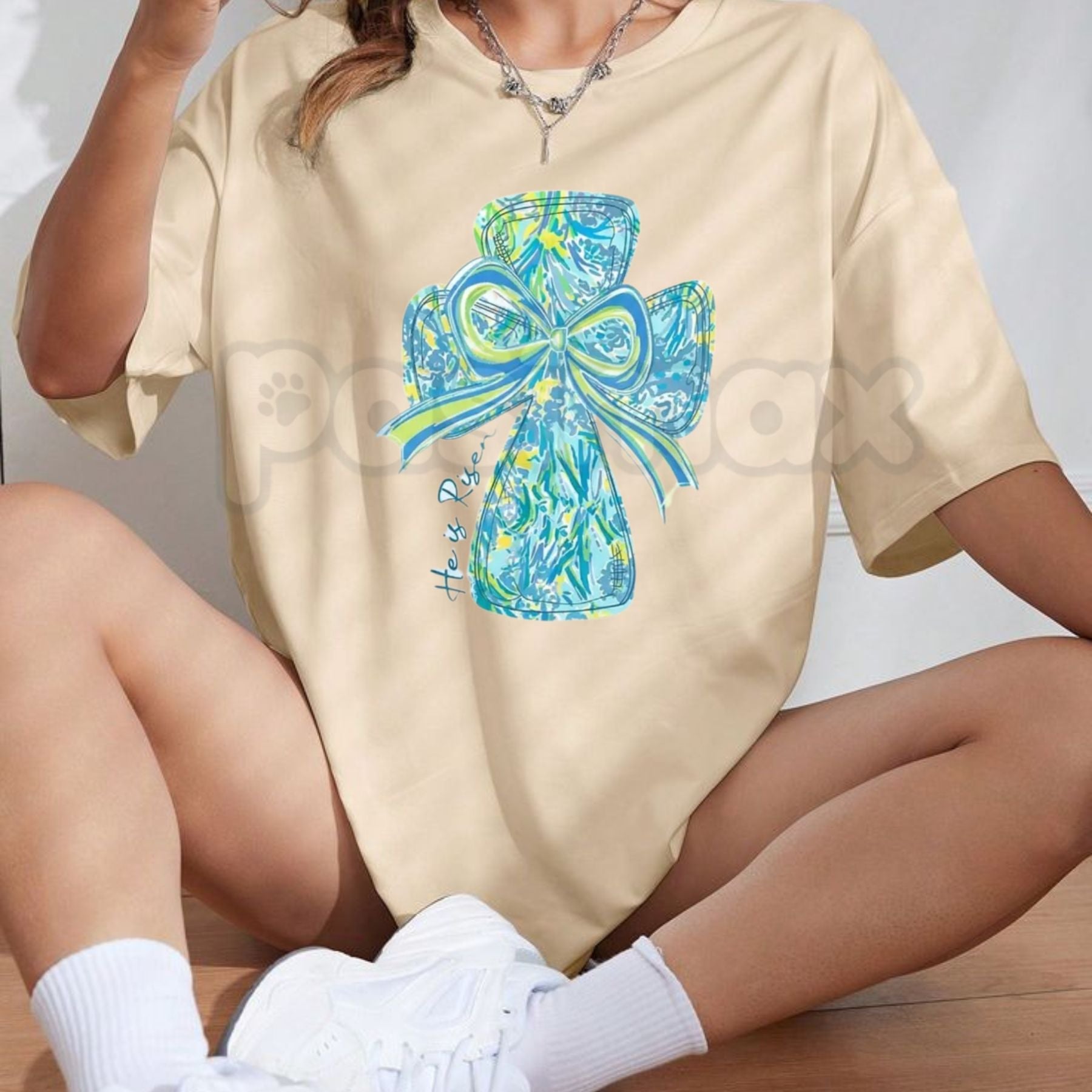 "He Is Risen" Christian Graphic Tee â Easter Resurrection Sunday T-Shirt, Premium 100% Cotton Faith-Based Top, Victory Over The Grave Gospel Shirt, Made in USA