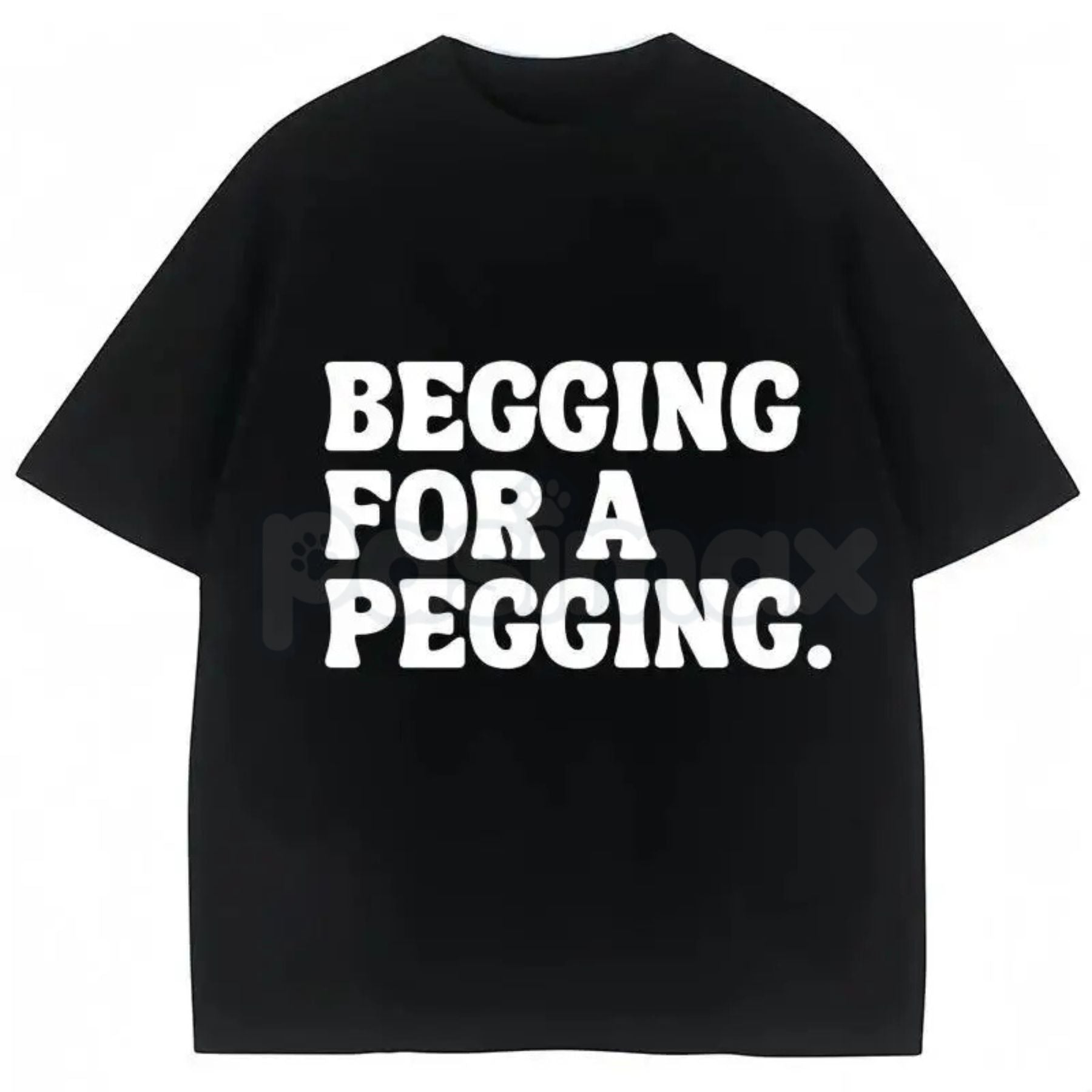 "Begging for A Pegging" Funny Letter Print T-Shirt â Adult Humor Graphic Tee, Unisex Sweatshirt & Hoodie