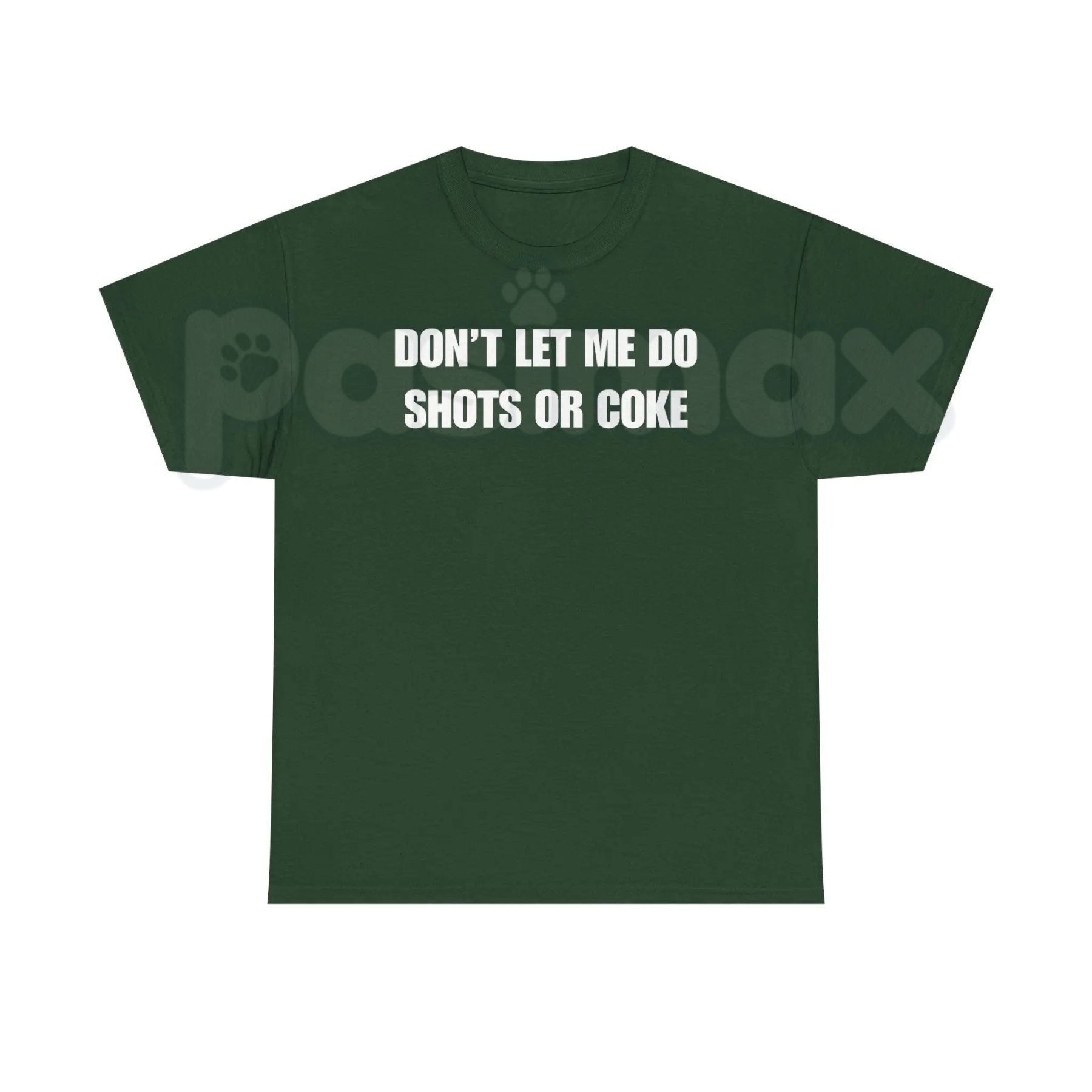 "DON'T LET ME" Funny Shots T-Shirt â Unisex Heavy Cotton Party Graphic Tee, Premium 100% Cotton Sarcastic Drinking Humor Top, Soft Lived-In Heavyweight Bad Influence Joke Shirt, Made in USA