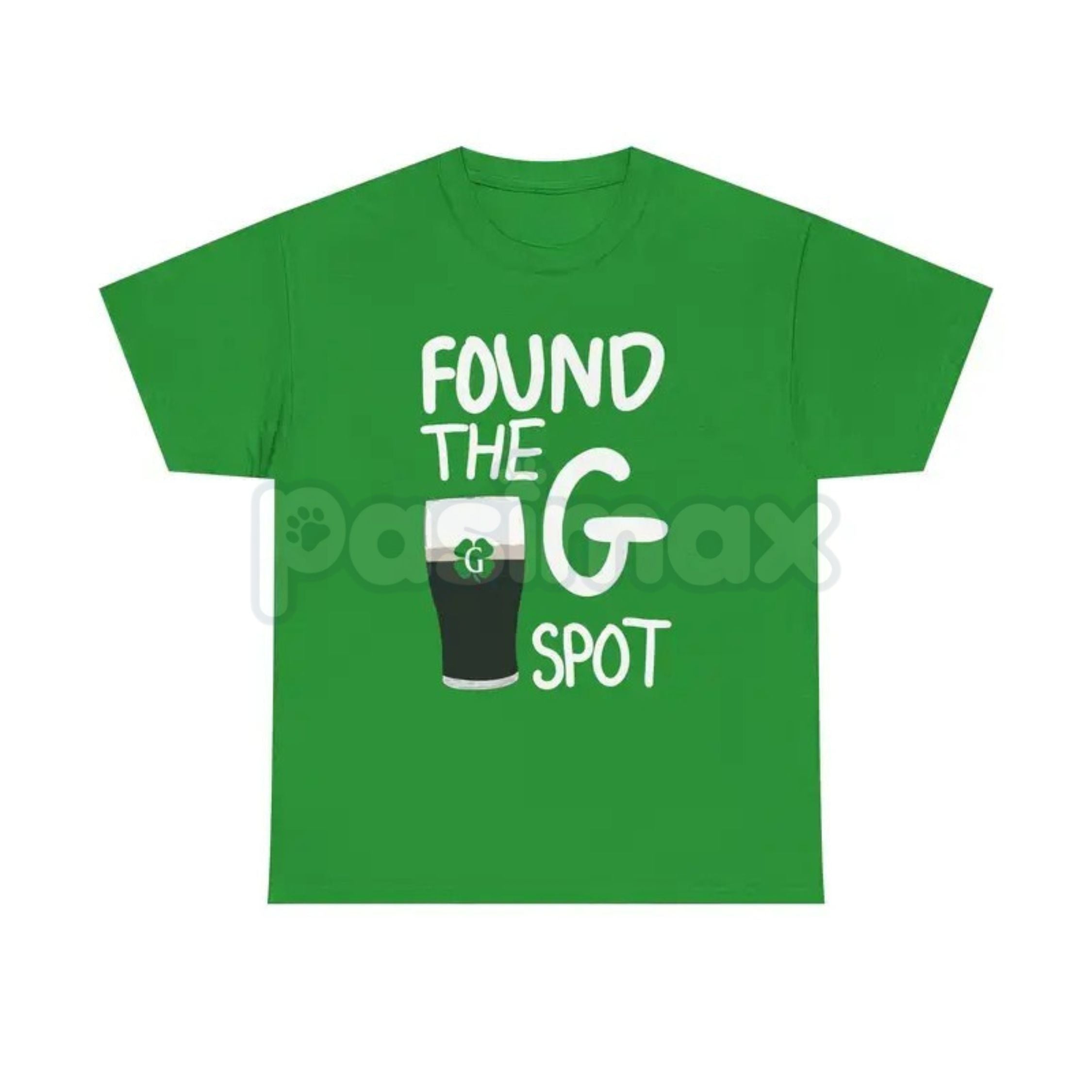 "Found the G" Minimalist St. Patrick's Day T-Shirt - Clean Split the G Stout Graphic Tee, Premium Heavyweight 100% Cotton Irish Humor Top, Sleek Beer Lover Statement Shirt, Modern St. Paddy's Day Party Apparel, High-Quality Made in USA Pub Gear