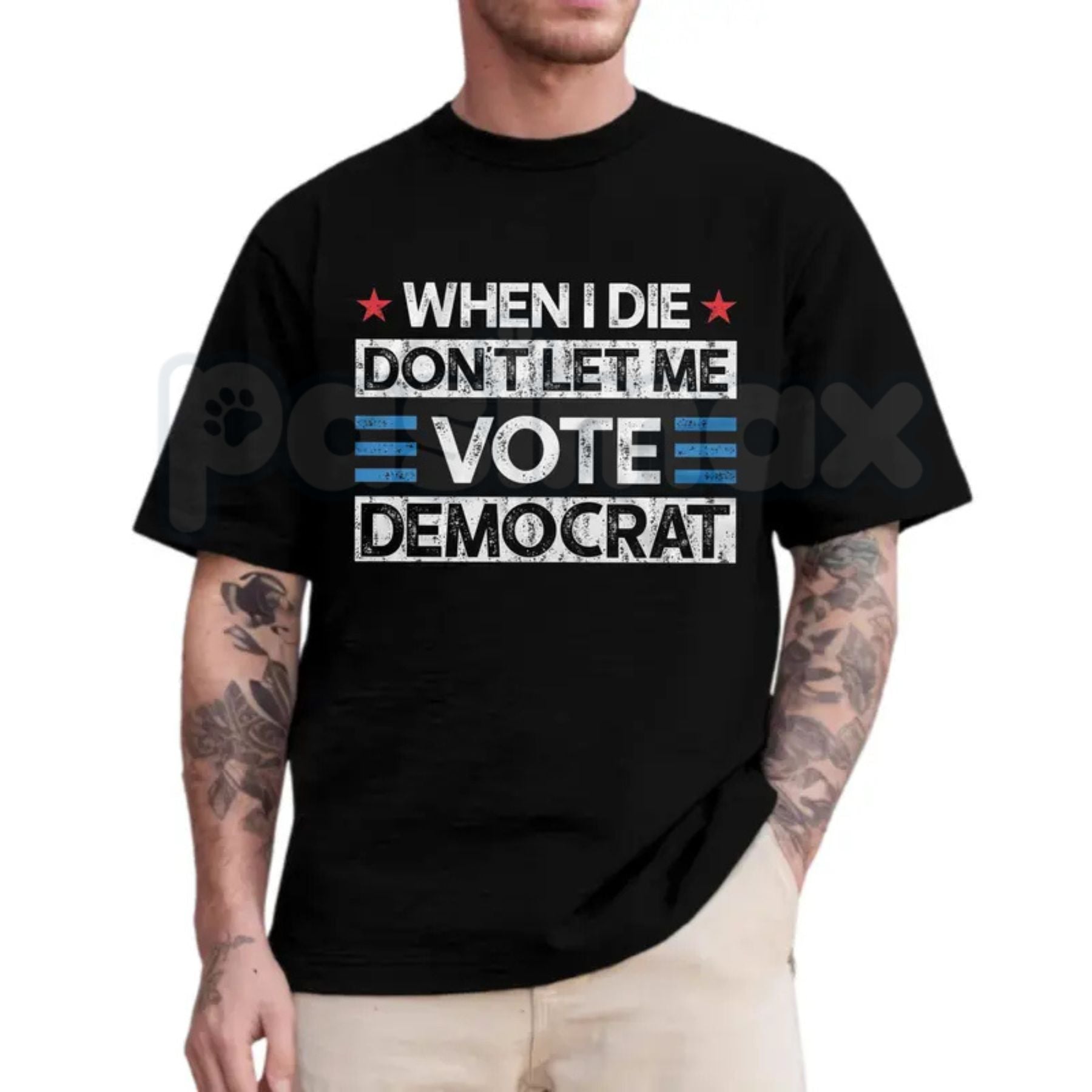 "Don't Let Me Vote Democrat" Funny Political T-Shirt â Sarcastic Republican Voter Graphic Tee, Premium 100% Cotton Conservative Humor Top, Soft Lived-In Heavyweight Election Year Statement Shirt, Made in USA