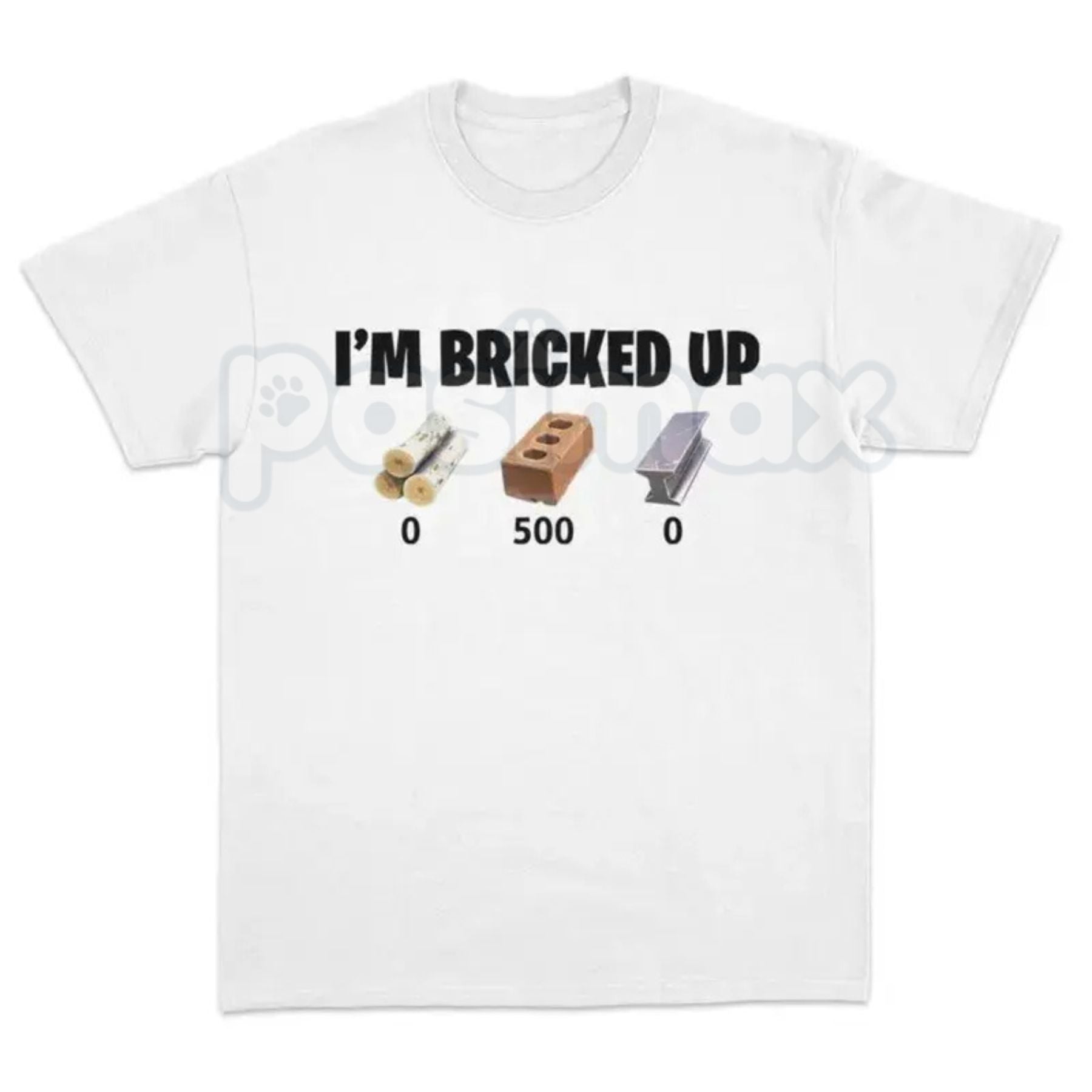 "I'm Bricked Up" Funny Meme T-Shirt â Viral Gaming Slang Graphic Tee, Premium 100% Cotton Brain Rot Top, Soft Lived-In Heavyweight Sarcastic Shirt, Made in USA