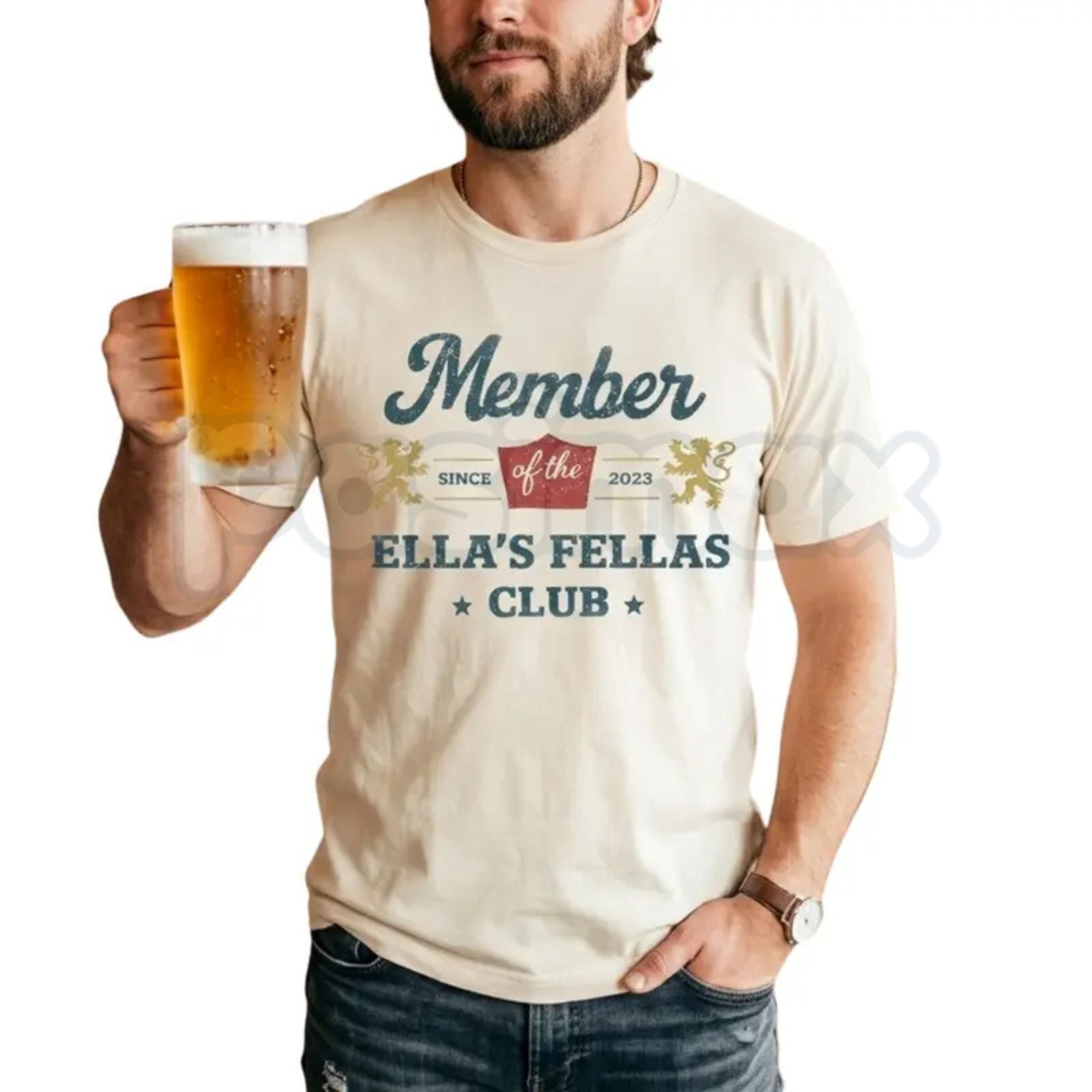 "Ellas Fellas Club" Western T-Shirt â Country Concert Graphic Tee, Premium 100% Cotton Rodeo Style Top, Soft Lived-In Heavyweight Retro Cowgirl Shirt, Made in USA