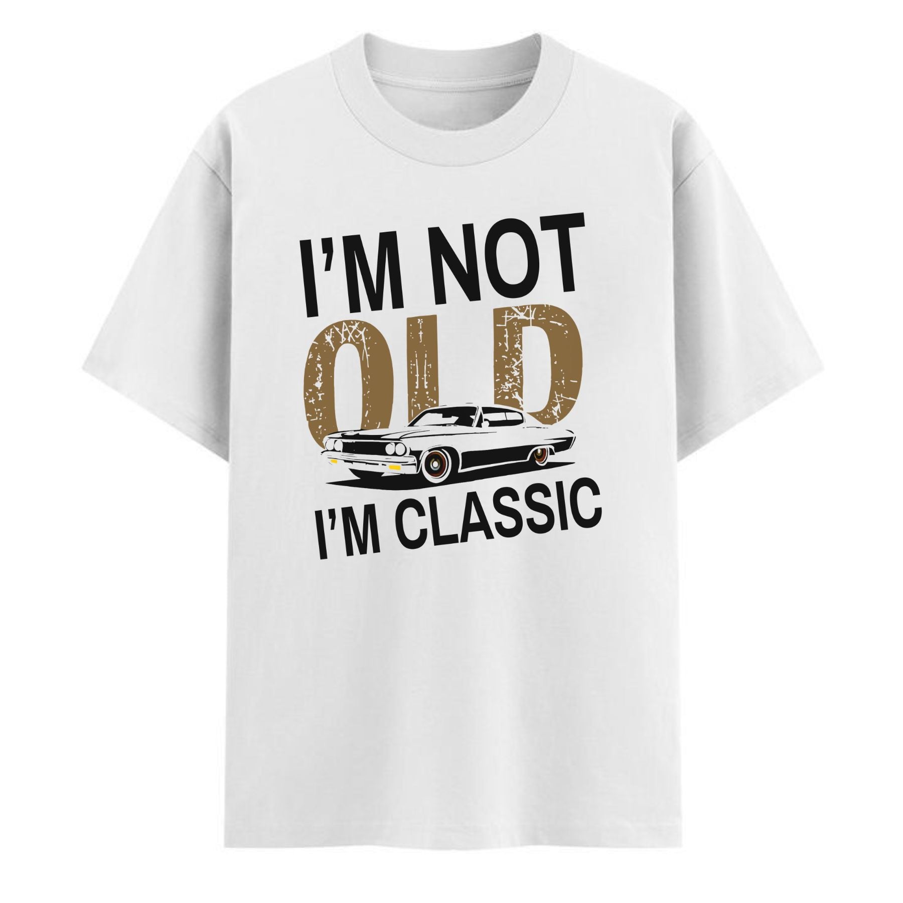 "I'm Not Old I'm Classic" Vintage Car T-Shirt - Funny Men's Tee, Soft Cotton Classic Car Apparel
