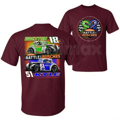 "Battle of the Busches" Racing T-Shirt â Retro NASCAR Style Fan Graphic Tee