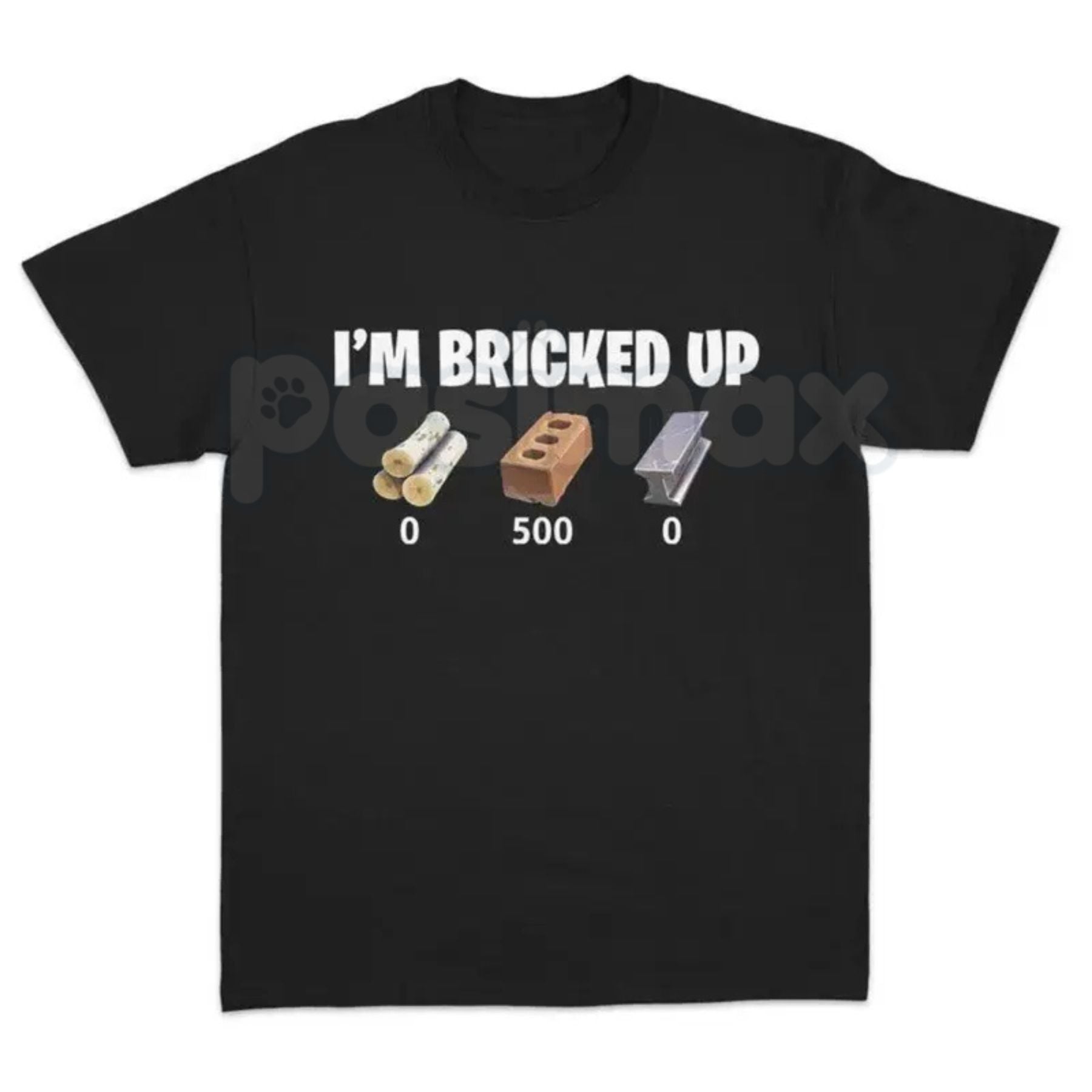 "I'm Bricked Up" Funny Meme T-Shirt â Viral Gaming Slang Graphic Tee, Premium 100% Cotton Brain Rot Top, Soft Lived-In Heavyweight Sarcastic Shirt, Made in USA