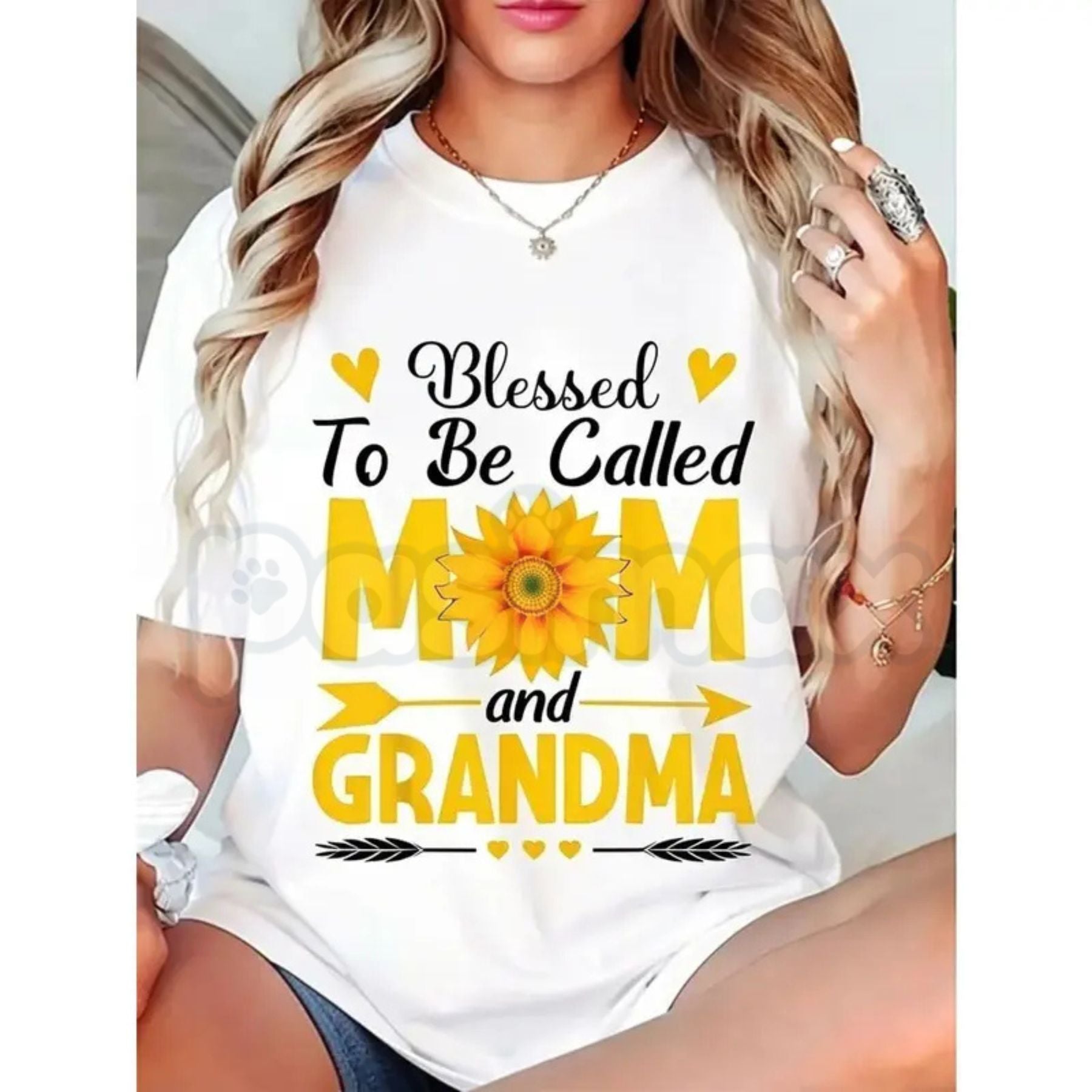 "Blessed To Be Called Mom And Grandma" T-Shirt â Cool Mother's Day Graphic Tee, Remastered Heavy Cotton Matriarch Top, Soft Lived-In Heavyweight Family Legacy Shirt, Made in USA