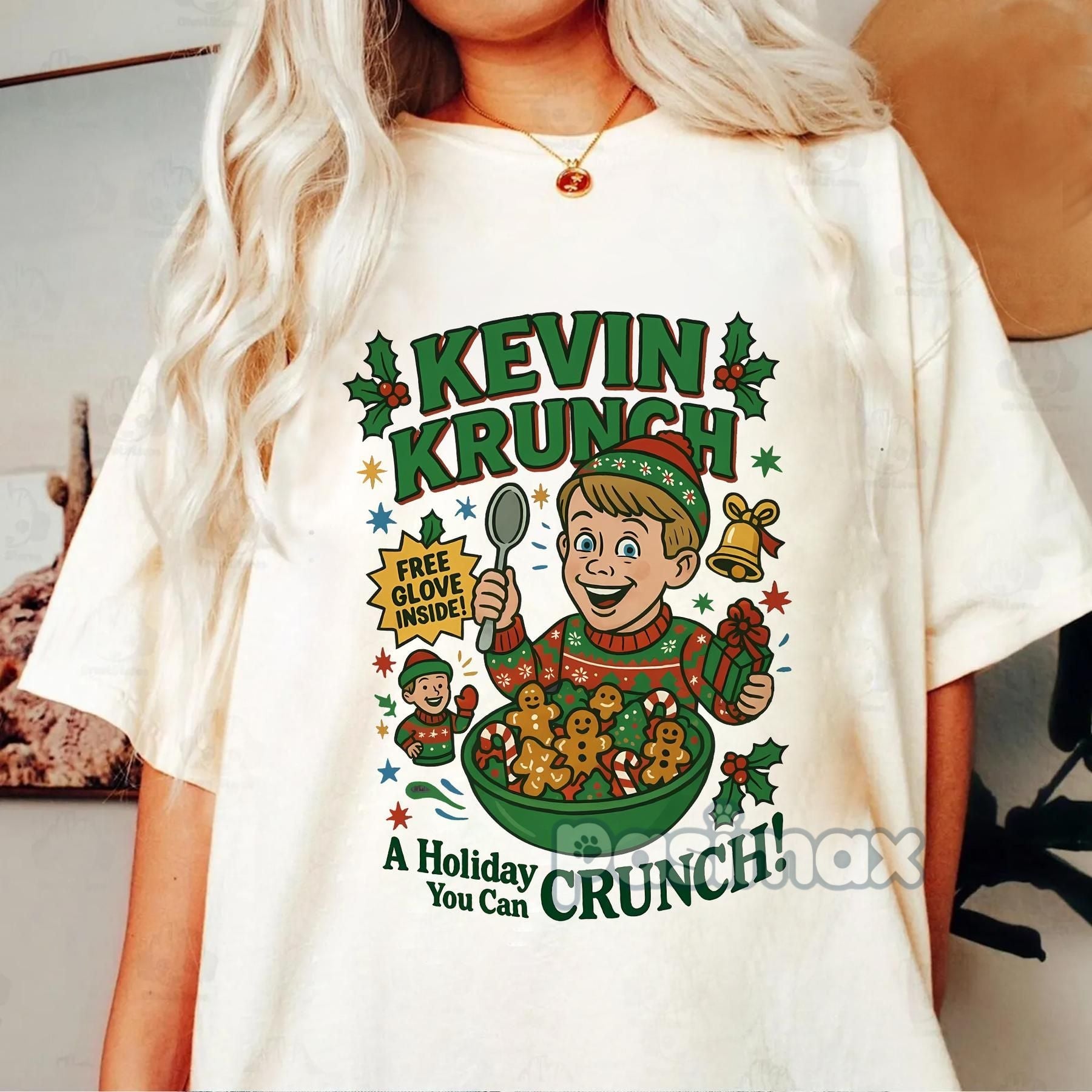 "Cereal Christmas Movies" T-Shirt - Retro Christmas Charm Shirt, Nostalgic Holiday Tee