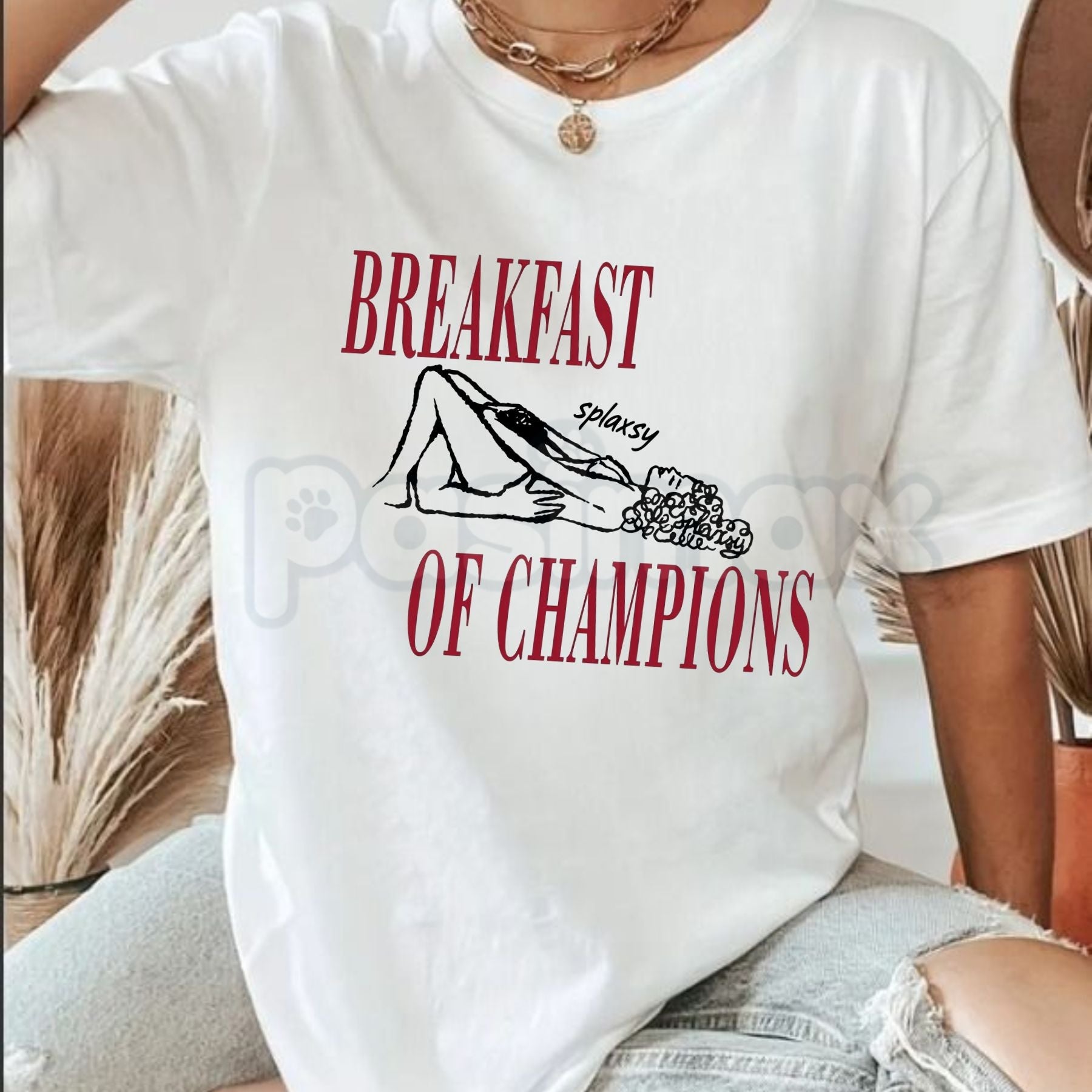"Breakfast Of Champions" T-Shirt â Funny Retro Vintage Graphic Tee