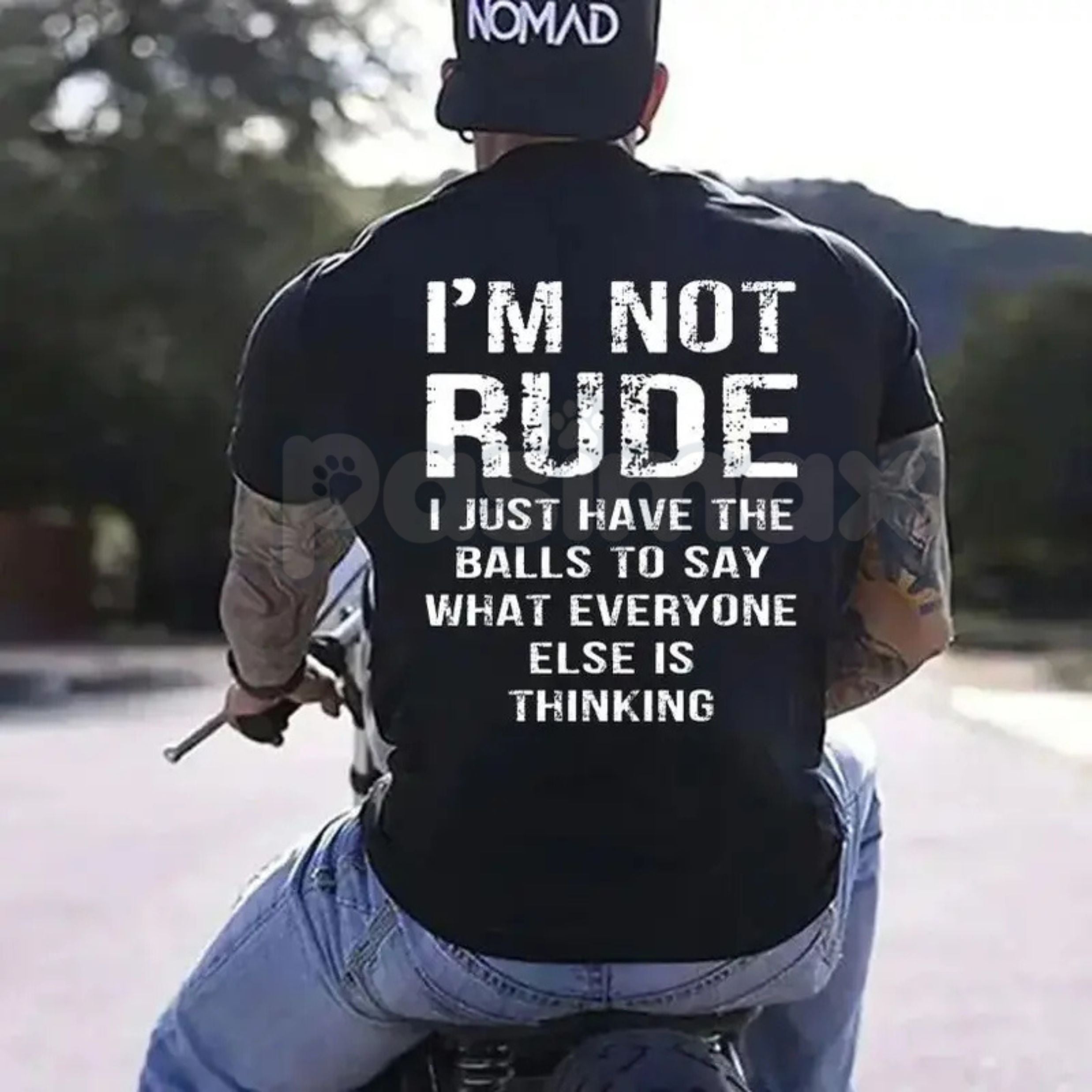 "I'm Not Rude" Funny Men's T-Shirt â Sarcastic Truth-Teller Graphic Tee, Premium 100% Cotton Bold Statement Top, Soft Lived-In Heavyweight No-Filter Shirt, Made in USA