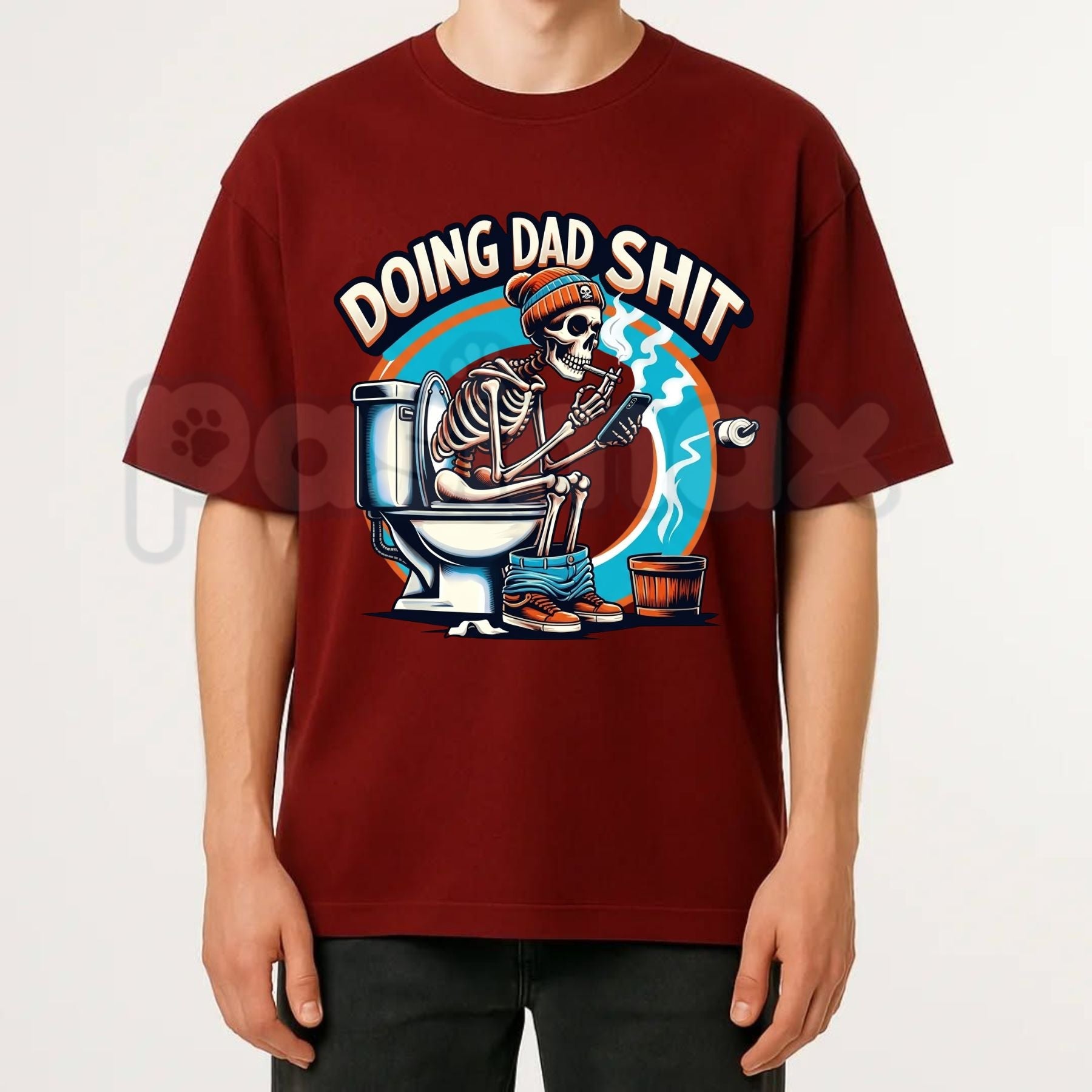 "Doing Dad Shit" Skull Graphic T-Shirt â Funny Father's Day Dad Life Humor Tee
