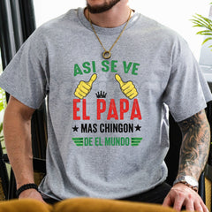 "El PapÃ¡" Father's Day T-Shirt â Funny Hispanic Dad Graphic Tee