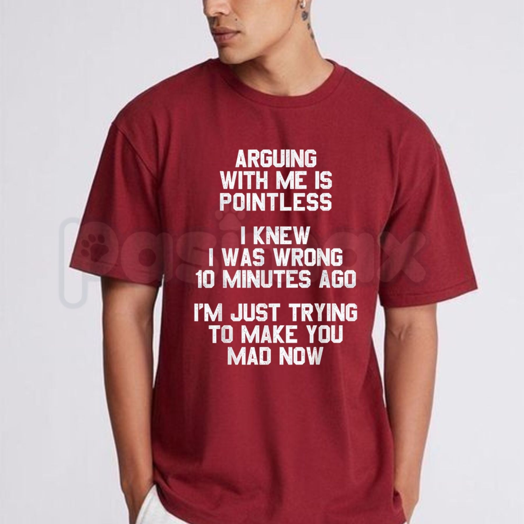 "Arguing with Me Is Pointless" Funny Saying T-Shirt â Sarcastic Sassy Novelty Quote Statement Graphic Tee