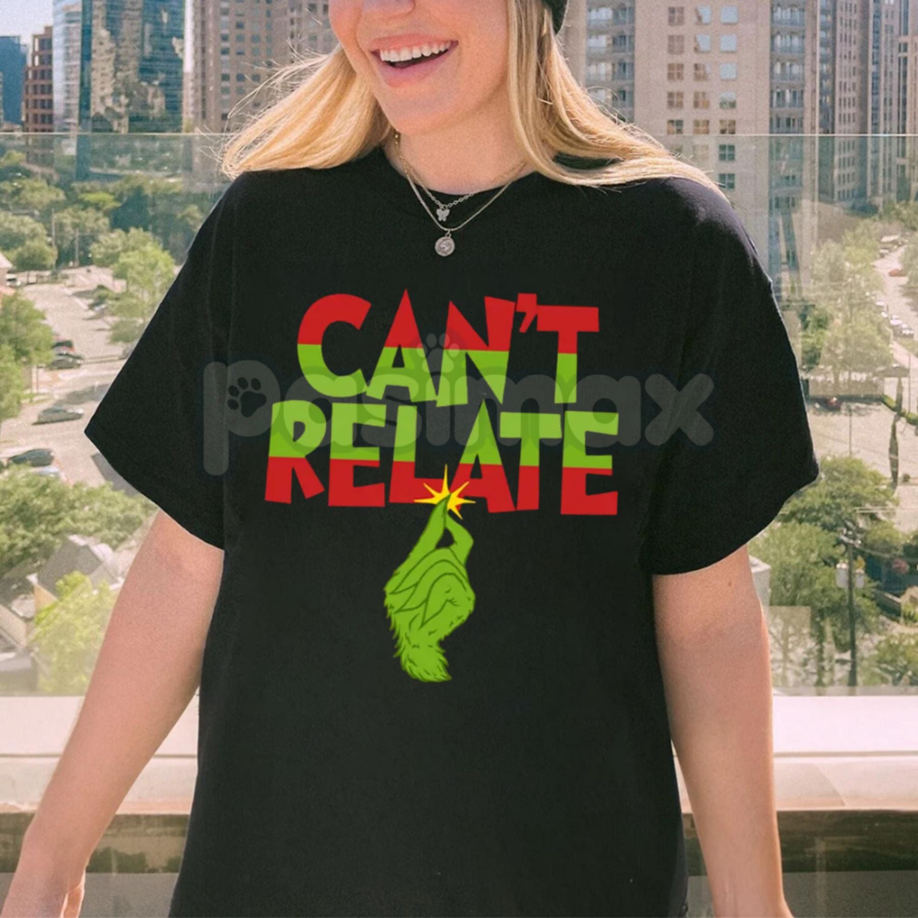 "Can't Relate" Holiday Tee - Funny Anti-Christmas Slogan Shirt, Sarcastic Seasonal Apparel, Jaded Holiday Humor Gift