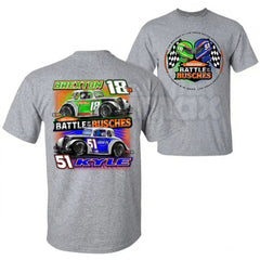 "Battle of the Busches" Racing T-Shirt â Retro NASCAR Style Fan Graphic Tee