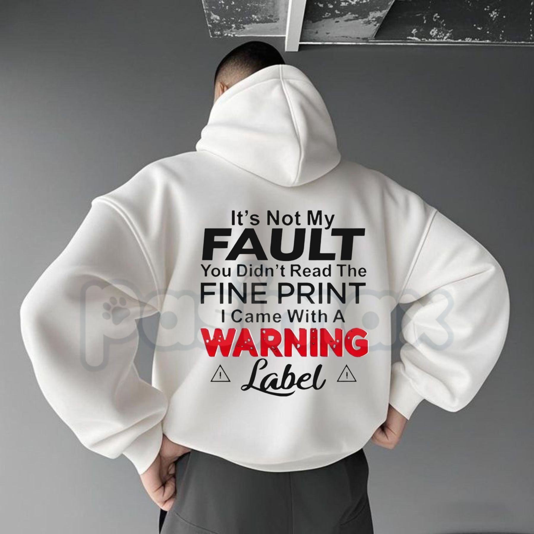 "It's Not My Fault" Funny Hoodie â Sarcastic Slogan Graphic Pullover, Aesthetic Relatable Humorous Sweatshirt, Unisex
