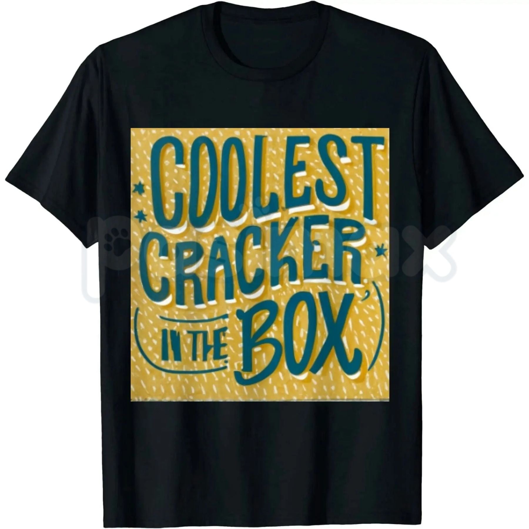 "Coolest Cracker In The Box" T-Shirt â Funny Self-Deprecating Graphic Tee, Remastered Heavy Cotton Witty Statement Top, Soft Lived-In Heavyweight Sarcastic Shirt, Made in USA