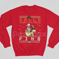 "Gallo Fino" Sweatshirt | Classy Fine Rooster Spanish Idiom Crewneck | Dapper Latino Statement Apparel